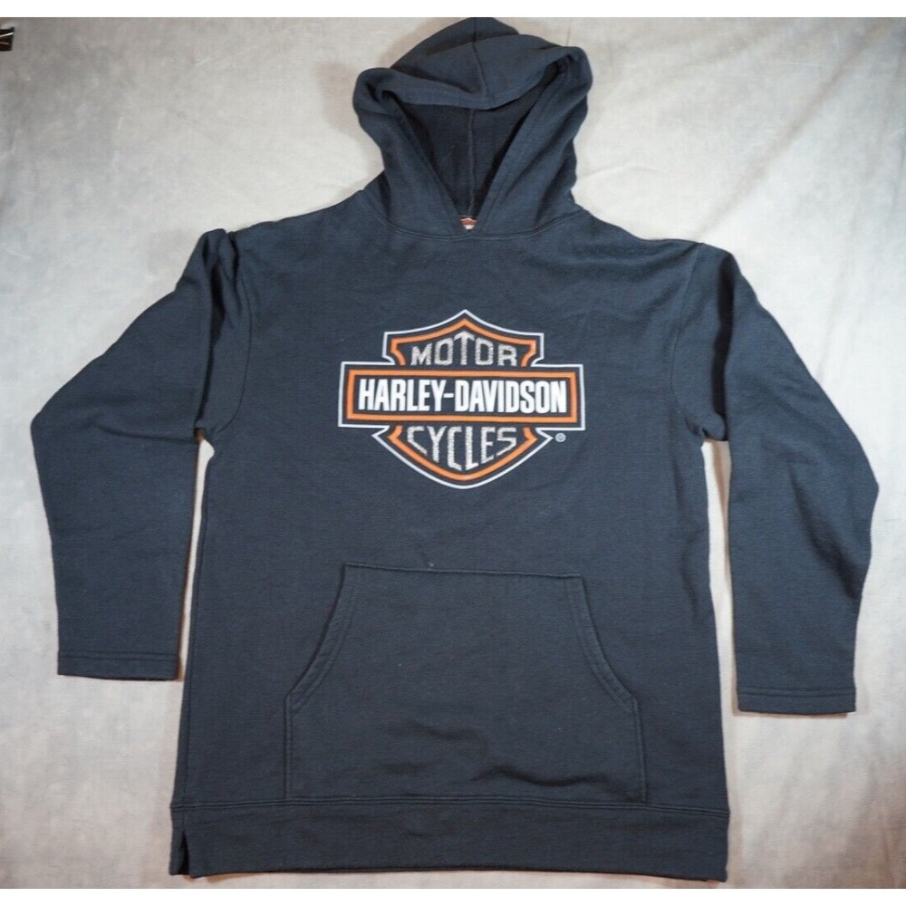 Harley-Davidson Men's Bar & Shield‎ Logo Pullover Fleece Hoodie Black Medium
